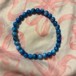 Blue Beaded Bracelet hand made